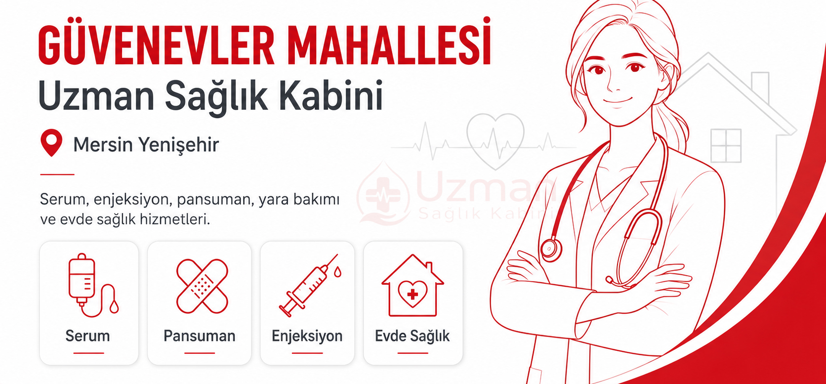 Mersin Yenişehir Güvenevler Mahallesi Uzman Sağlık Kabini